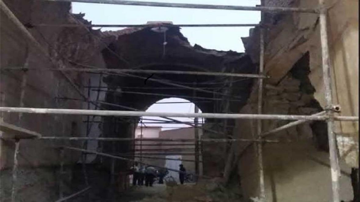 ساباط قدیمی میبد یزد فرو ریخت، حادثه تلفات جانی نداشت ساباط قدیمی میبد یزد فرو ریخت، حادثه تلفات جانی نداشت