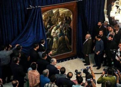 لحظه وداع امام رضا (ع) با فرزندش نقاشی شد